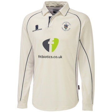 Longridge CC - Premier Long Sleeve Navy Trim Shirt