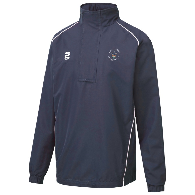 LONGRIDGE CC Dual Curve 1/4 Zip Rain Jacket : Navy