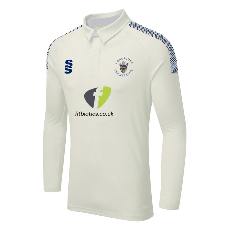 LONGRIDGE CC DUAL LONG SLEEVE CRICKET SHIRT (WOMENS)-Ivory
