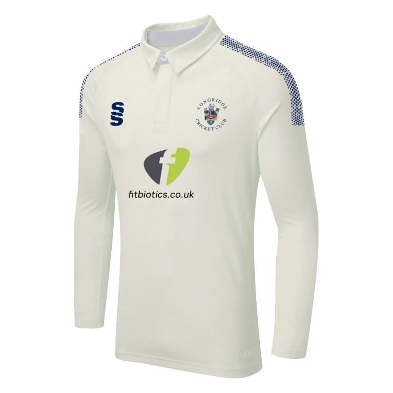 LONGRIDGE CC DUAL LONG SLEEVE CRICKET SHIRT (WOMENS)-Ivory