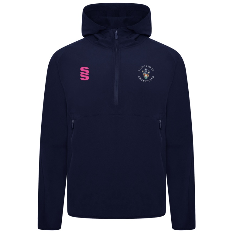 LONGRIDGE CC Women's Dual Elite 1/4 Zip Hoody / Rain Jacket : Navy