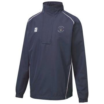 LONGRIDGE CC Dual Curve 1/4 Zip Rain Jacket : Navy