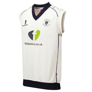 Longridge CC - Sleeveless Sweater Navy Trim